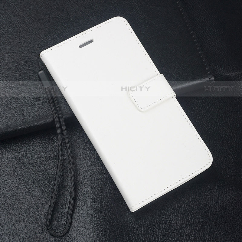 Funda de Cuero Cartera con Soporte Carcasa L05 para Huawei Y9s Blanco