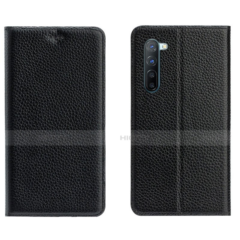 Funda de Cuero Cartera con Soporte Carcasa L05 para Oppo K7 5G Negro