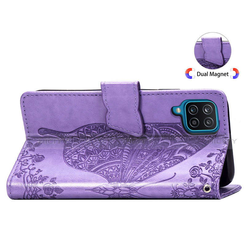 Funda de Cuero Cartera con Soporte Carcasa L05 para Samsung Galaxy A12