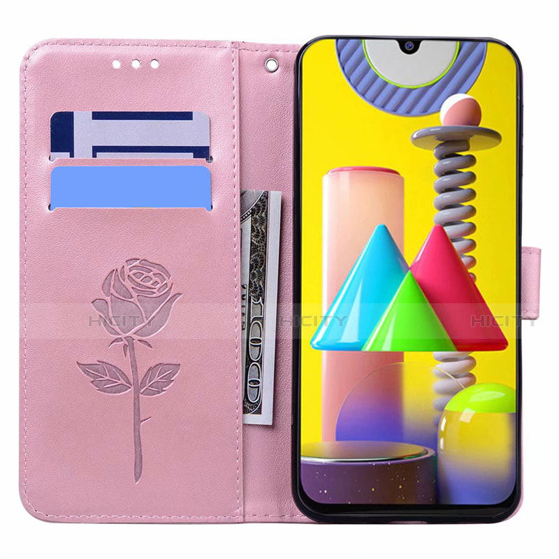 Funda de Cuero Cartera con Soporte Carcasa L05 para Samsung Galaxy M21s