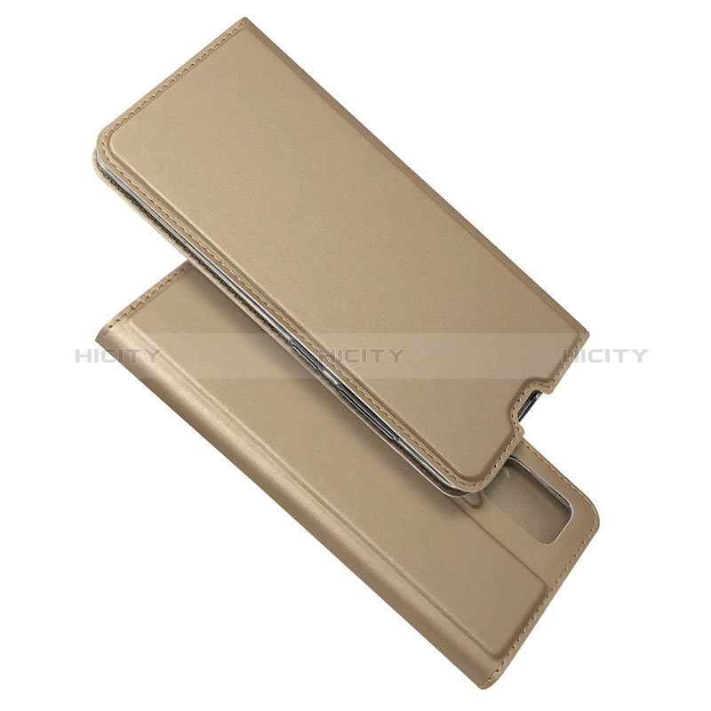 Funda de Cuero Cartera con Soporte Carcasa L05 para Samsung Galaxy M40S Oro