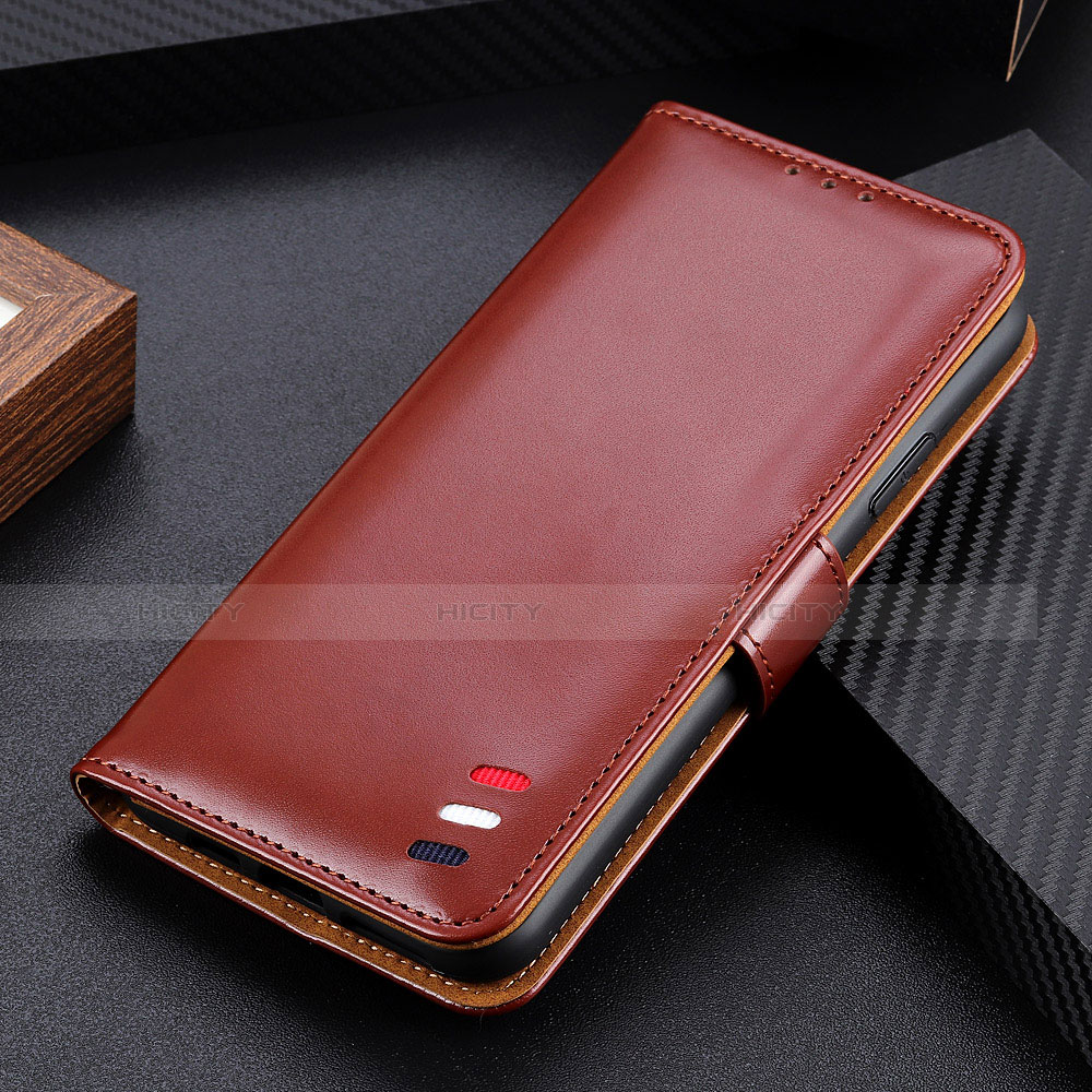 Funda de Cuero Cartera con Soporte Carcasa L05 para Samsung Galaxy M51 Marron