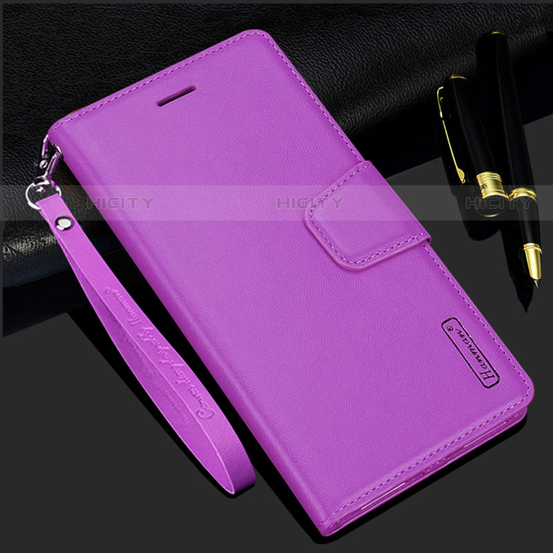 Funda de Cuero Cartera con Soporte Carcasa L05 para Samsung Galaxy S23 5G Morado