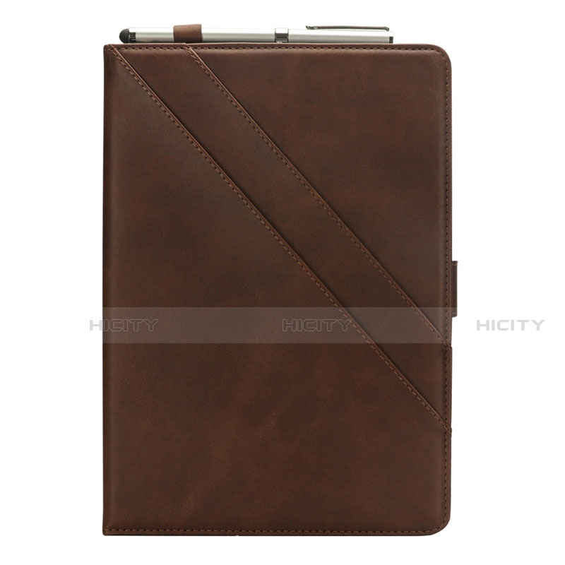 Funda de Cuero Cartera con Soporte Carcasa L05 para Samsung Galaxy Tab S6 Lite 10.4 SM-P610 Marron