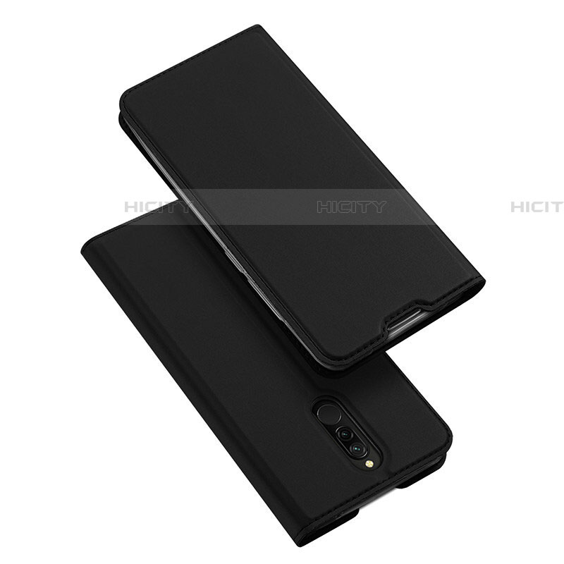 Funda de Cuero Cartera con Soporte Carcasa L05 para Xiaomi Redmi 8 Negro