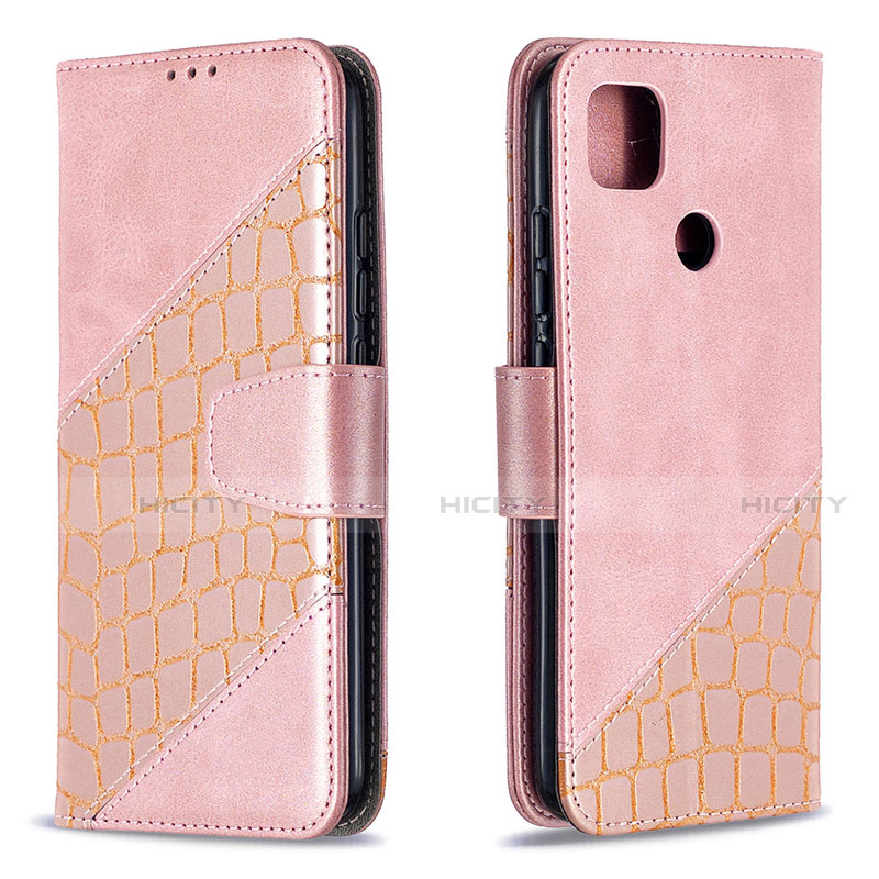 Funda de Cuero Cartera con Soporte Carcasa L05 para Xiaomi Redmi 9C NFC