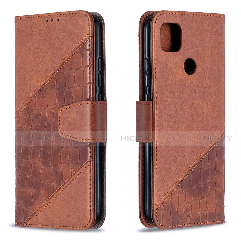 Funda de Cuero Cartera con Soporte Carcasa L05 para Xiaomi Redmi 9C NFC