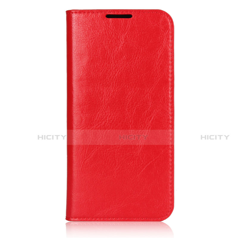 Funda de Cuero Cartera con Soporte Carcasa L05 para Xiaomi Redmi Note 7 Pro Rojo