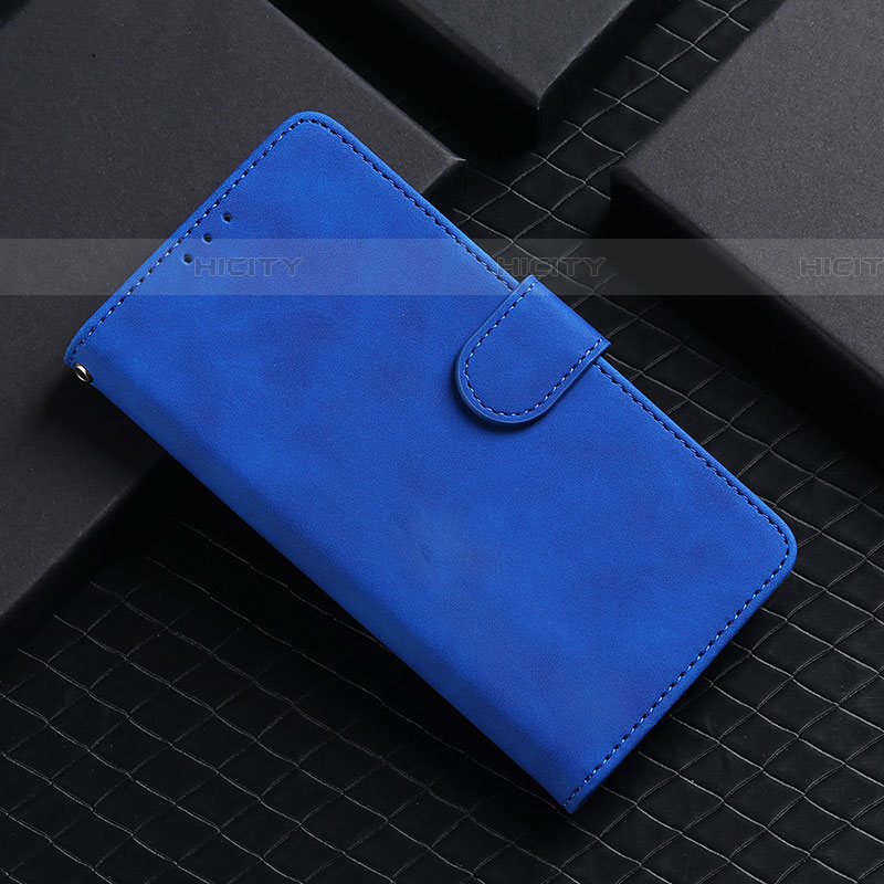 Funda de Cuero Cartera con Soporte Carcasa L05Z para Samsung Galaxy A01 SM-A015 Azul