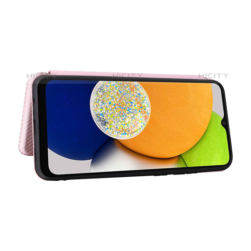 Funda de Cuero Cartera con Soporte Carcasa L05Z para Samsung Galaxy A03