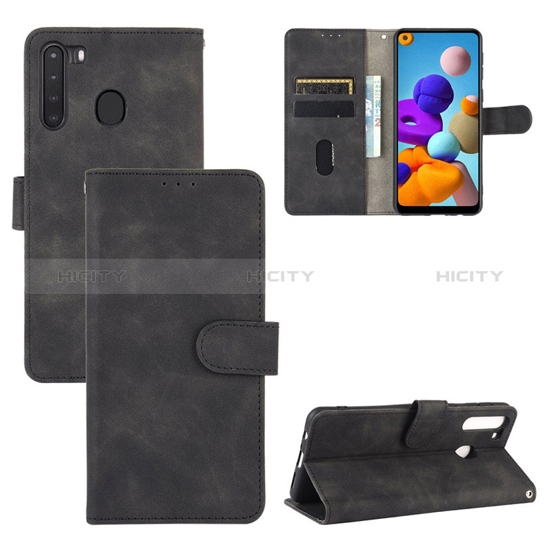 Funda de Cuero Cartera con Soporte Carcasa L05Z para Samsung Galaxy A21