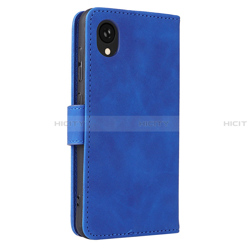 Funda de Cuero Cartera con Soporte Carcasa L05Z para Samsung Galaxy A22 5G SC-56B Azul