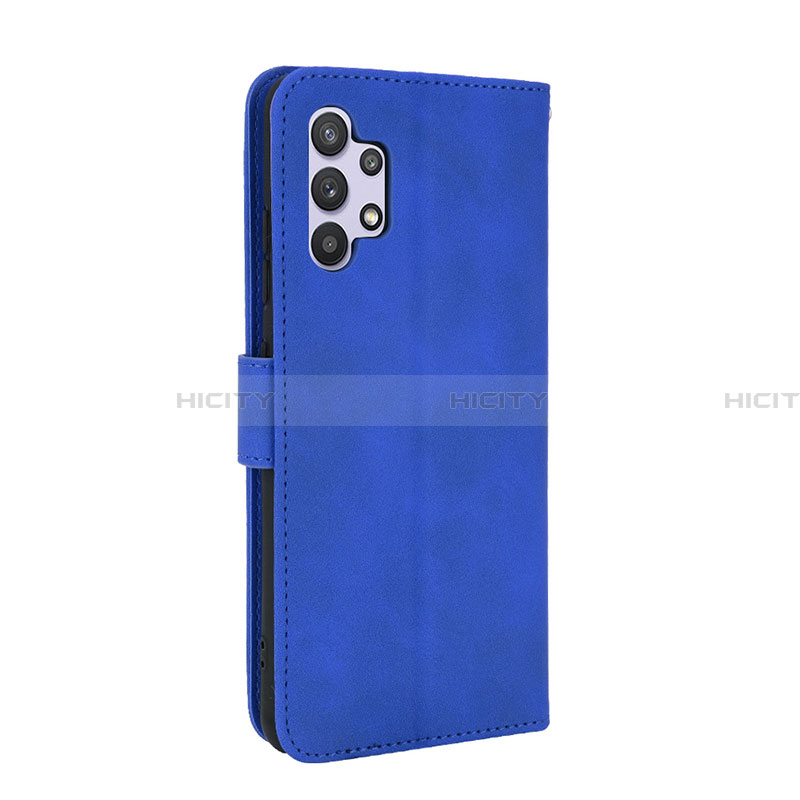 Funda de Cuero Cartera con Soporte Carcasa L05Z para Samsung Galaxy A32 5G Azul