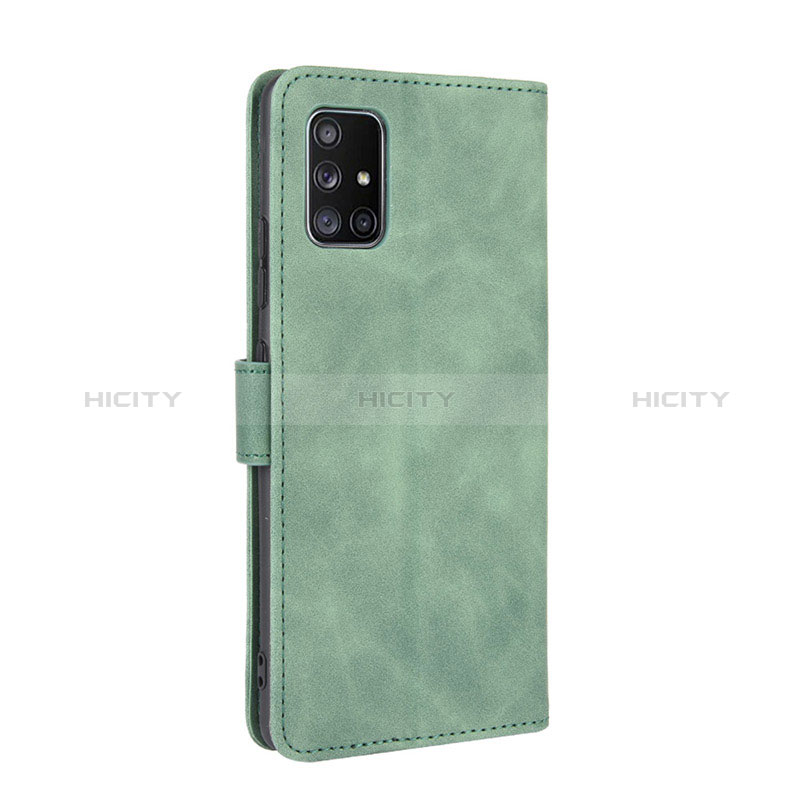 Funda de Cuero Cartera con Soporte Carcasa L05Z para Samsung Galaxy A51 4G Verde