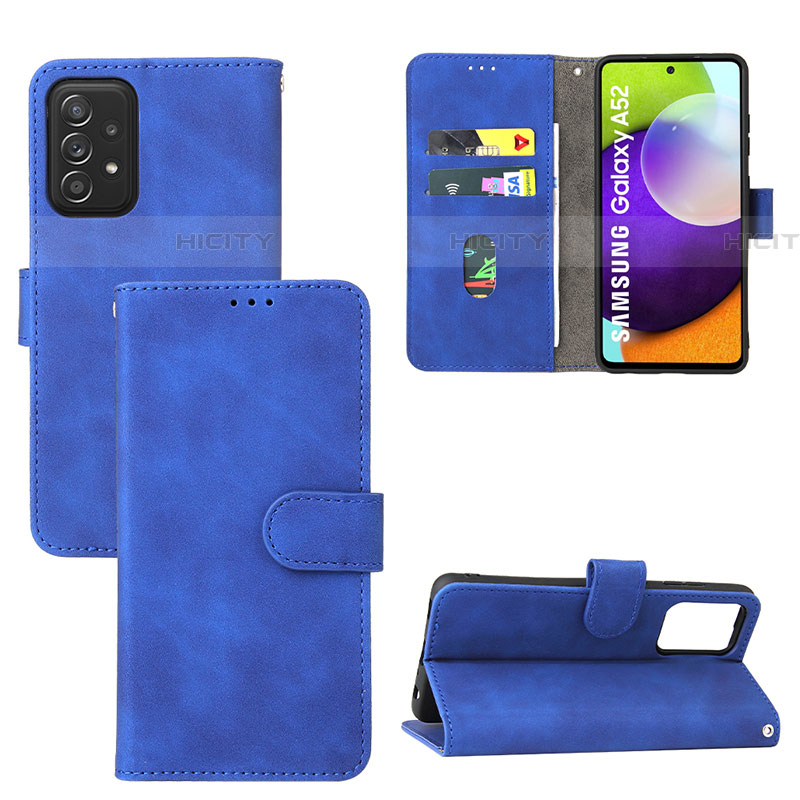 Funda de Cuero Cartera con Soporte Carcasa L05Z para Samsung Galaxy A52 5G