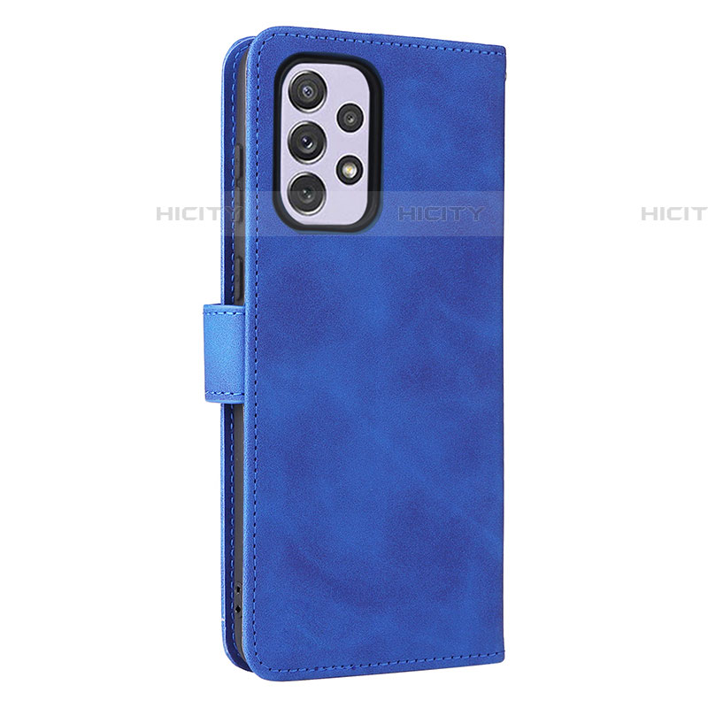 Funda de Cuero Cartera con Soporte Carcasa L05Z para Samsung Galaxy A73 5G Azul