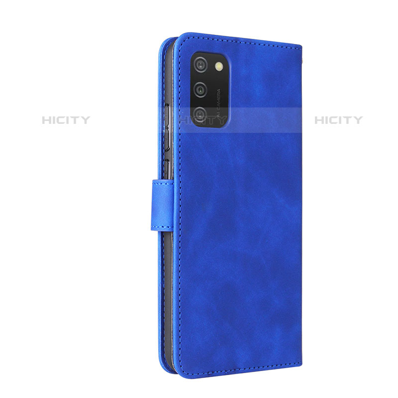 Funda de Cuero Cartera con Soporte Carcasa L05Z para Samsung Galaxy M02s Azul