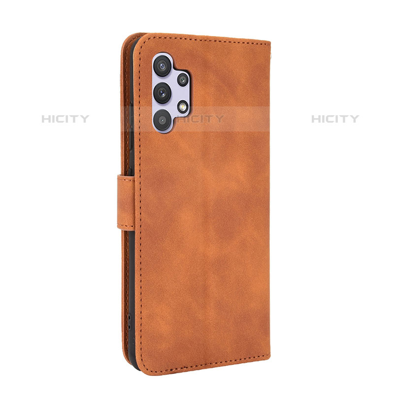 Funda de Cuero Cartera con Soporte Carcasa L05Z para Samsung Galaxy M32 5G Marron