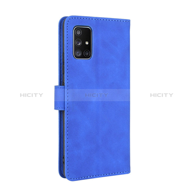 Funda de Cuero Cartera con Soporte Carcasa L05Z para Samsung Galaxy M40S Azul