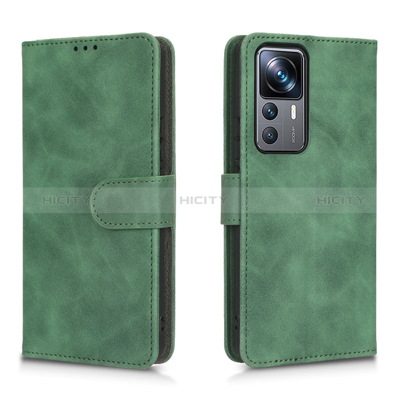 Funda de Cuero Cartera con Soporte Carcasa L05Z para Xiaomi Mi 12T 5G Verde