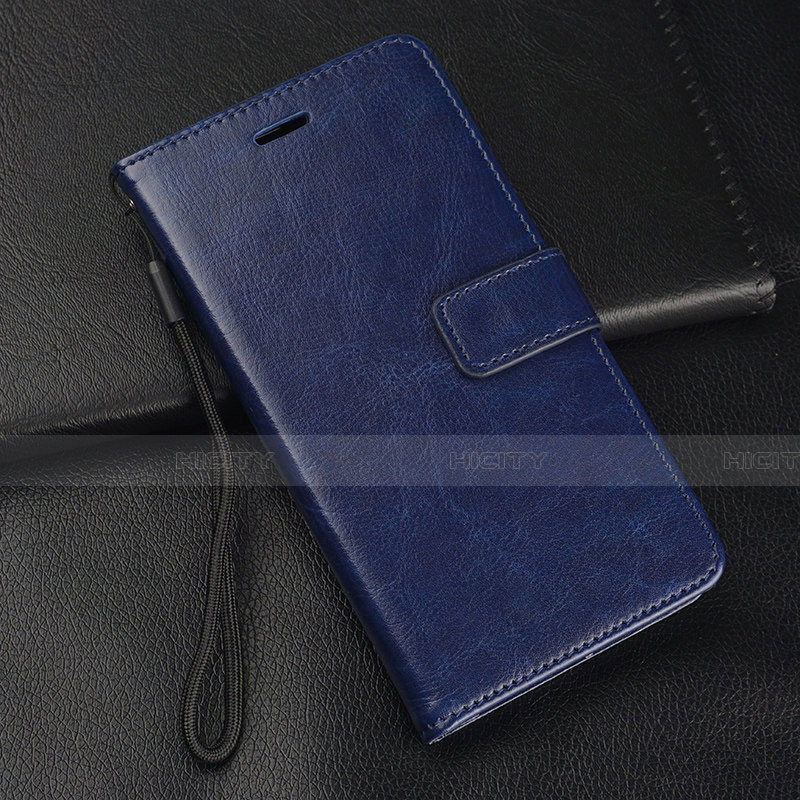 Funda de Cuero Cartera con Soporte Carcasa L06 para Huawei Honor 9X Azul