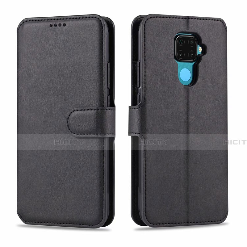 Funda de Cuero Cartera con Soporte Carcasa L06 para Huawei Mate 30 Lite Negro