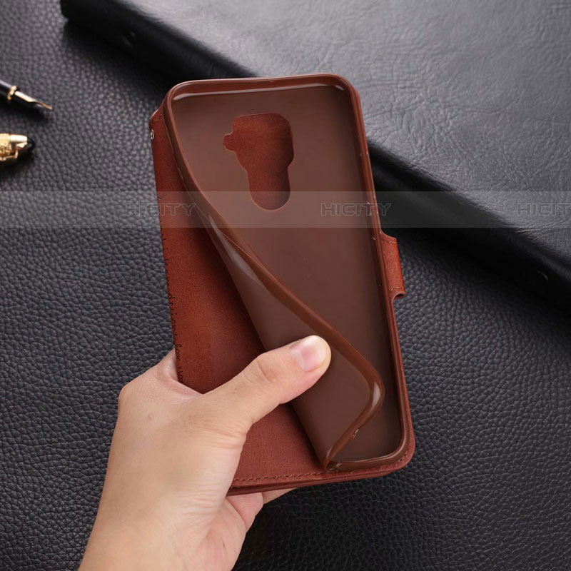 Funda de Cuero Cartera con Soporte Carcasa L06 para Huawei Nova 5i Pro