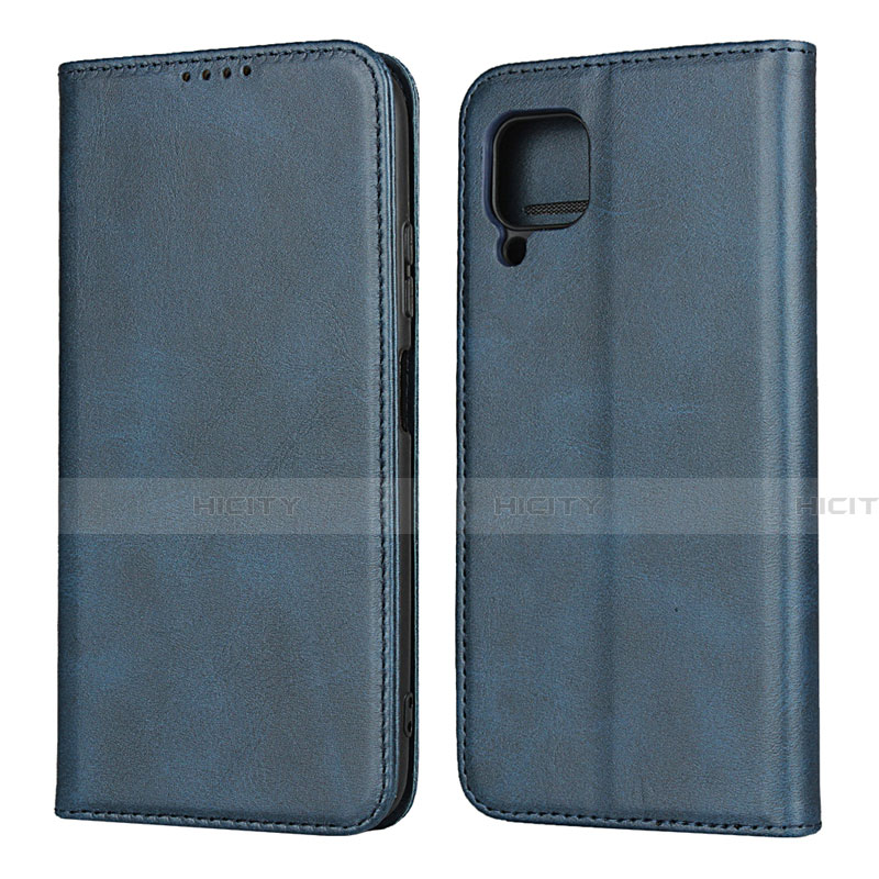 Funda de Cuero Cartera con Soporte Carcasa L06 para Huawei Nova 7i Azul