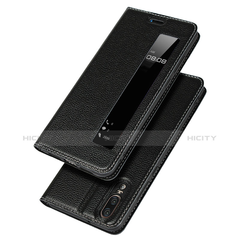 Funda de Cuero Cartera con Soporte Carcasa L06 para Huawei P20