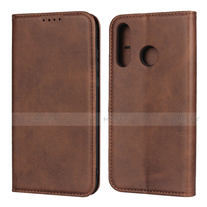 Funda de Cuero Cartera con Soporte Carcasa L06 para Huawei P30 Lite XL Marron