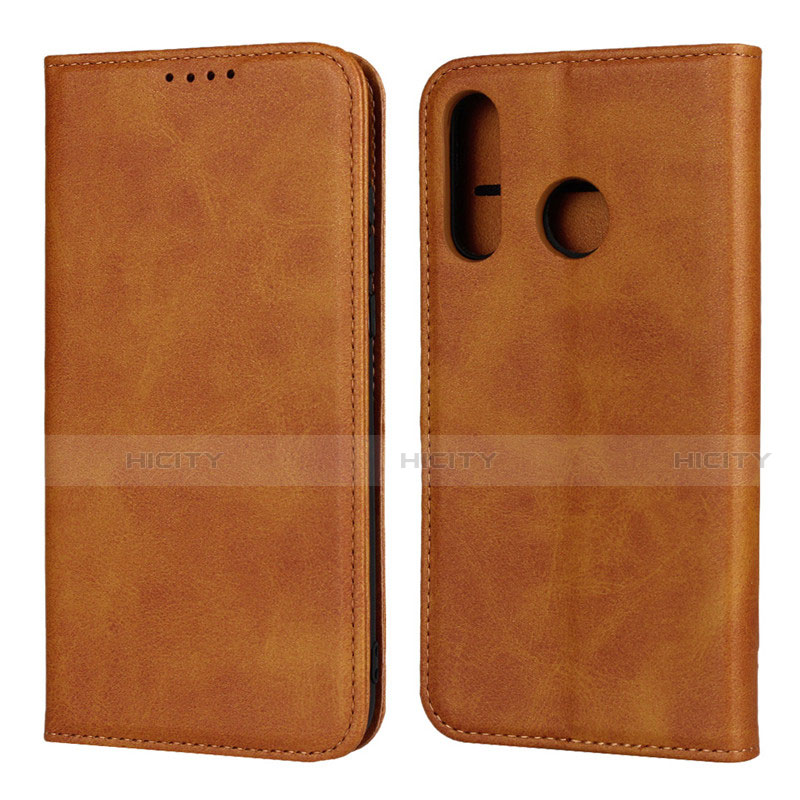 Funda de Cuero Cartera con Soporte Carcasa L06 para Huawei P30 Lite XL Naranja