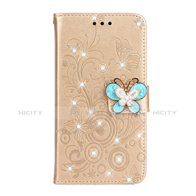 Funda de Cuero Cartera con Soporte Carcasa L06 para Huawei P30 Oro