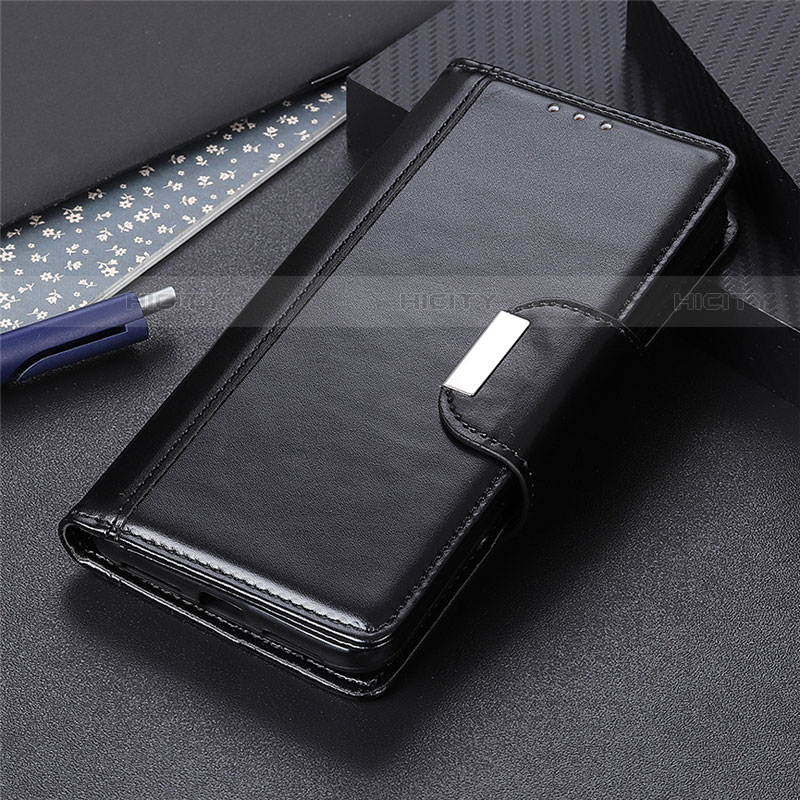 Funda de Cuero Cartera con Soporte Carcasa L06 para Huawei Y7p Negro