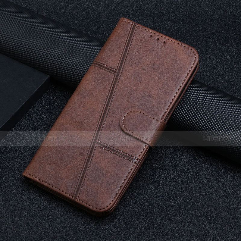 Funda de Cuero Cartera con Soporte Carcasa L06 para Motorola Moto Edge S Pro 5G Marron