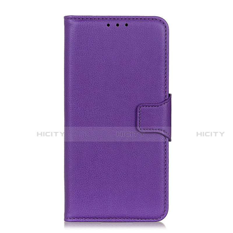 Funda de Cuero Cartera con Soporte Carcasa L06 para Motorola Moto G Power Morado