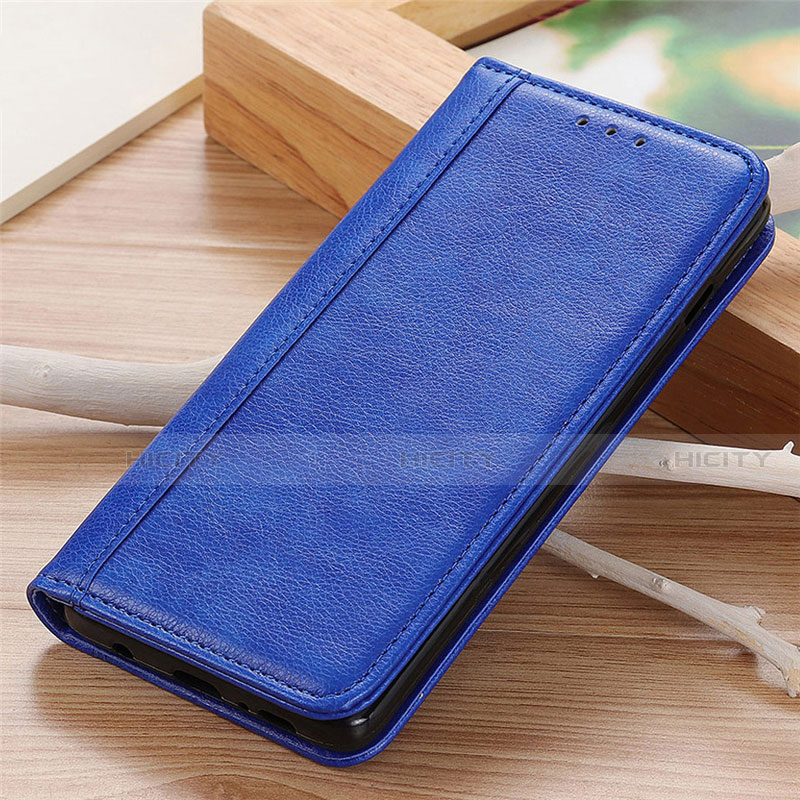 Funda de Cuero Cartera con Soporte Carcasa L06 para Motorola Moto G9 Power Azul