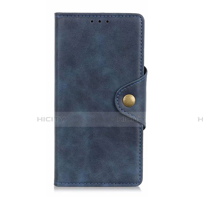 Funda de Cuero Cartera con Soporte Carcasa L06 para Oppo A92s 5G Azul