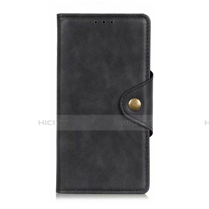 Funda de Cuero Cartera con Soporte Carcasa L06 para Oppo A92s 5G Negro