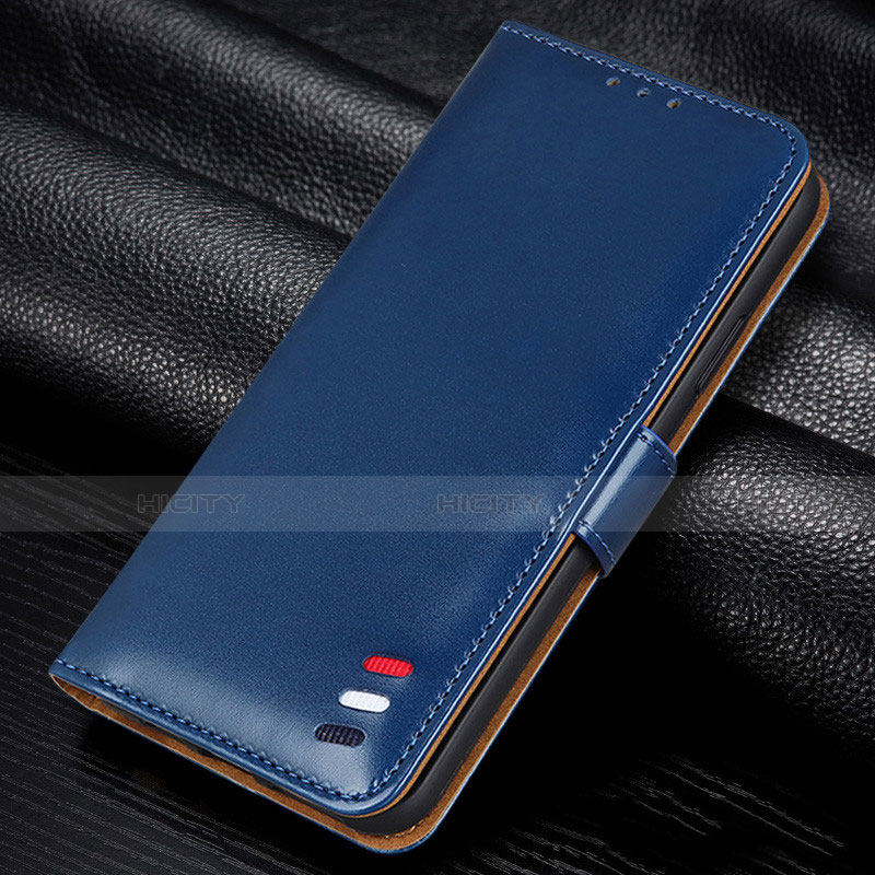 Funda de Cuero Cartera con Soporte Carcasa L06 para Samsung Galaxy A41 Azul