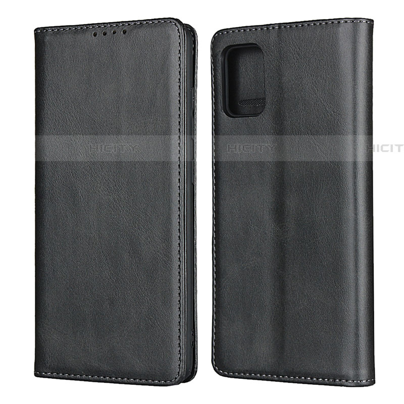 Funda de Cuero Cartera con Soporte Carcasa L06 para Samsung Galaxy A71 5G Negro