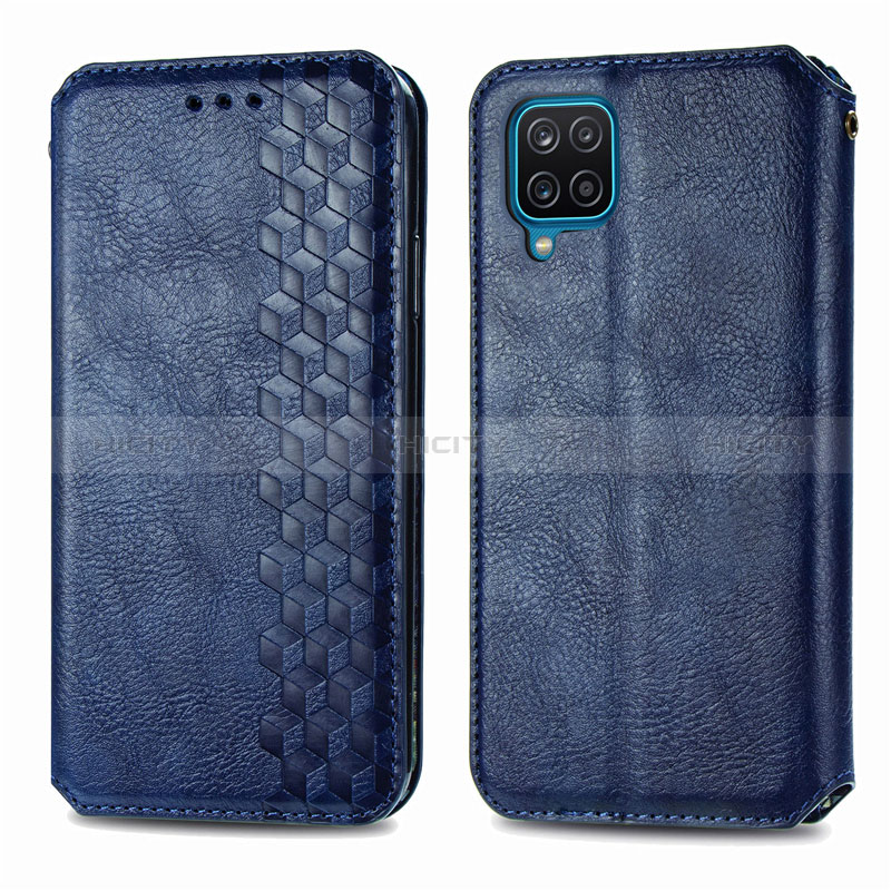 Funda de Cuero Cartera con Soporte Carcasa L06 para Samsung Galaxy M12