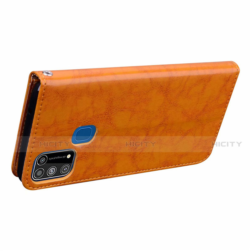 Funda de Cuero Cartera con Soporte Carcasa L06 para Samsung Galaxy M21s