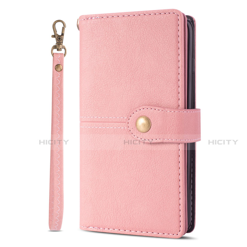 Funda de Cuero Cartera con Soporte Carcasa L06 para Samsung Galaxy S20 Plus Oro Rosa