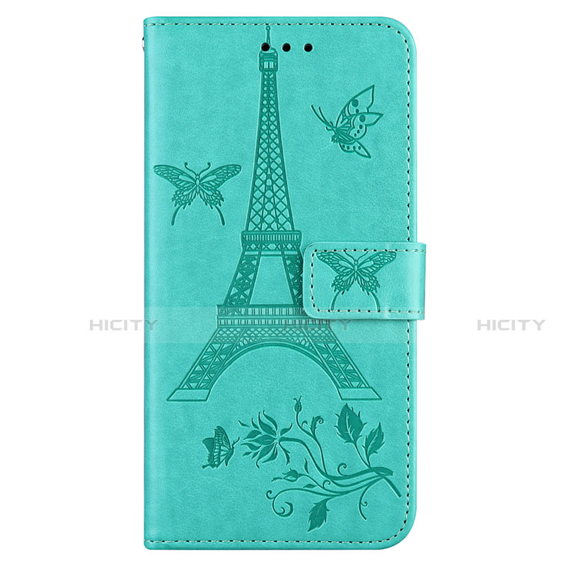 Funda de Cuero Cartera con Soporte Carcasa L06 para Sony Xperia 8 Lite Cian