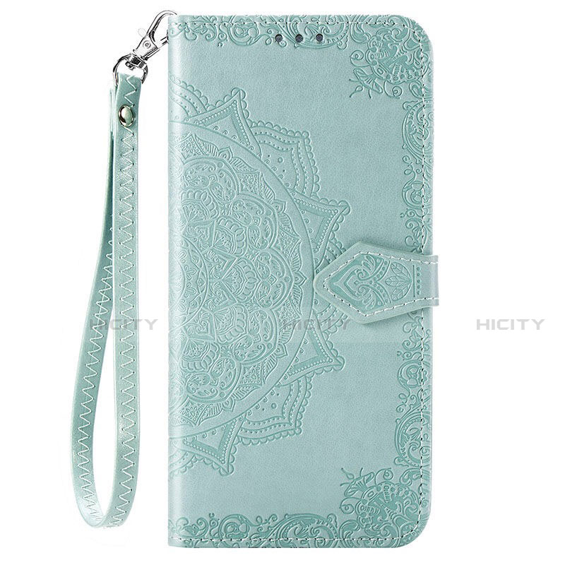 Funda de Cuero Cartera con Soporte Carcasa L06 para Vivo V20 Pro 5G Menta Verde