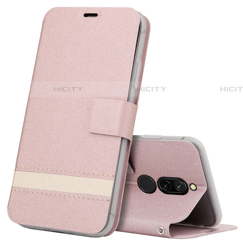 Funda de Cuero Cartera con Soporte Carcasa L06 para Xiaomi Redmi 8 Oro Rosa