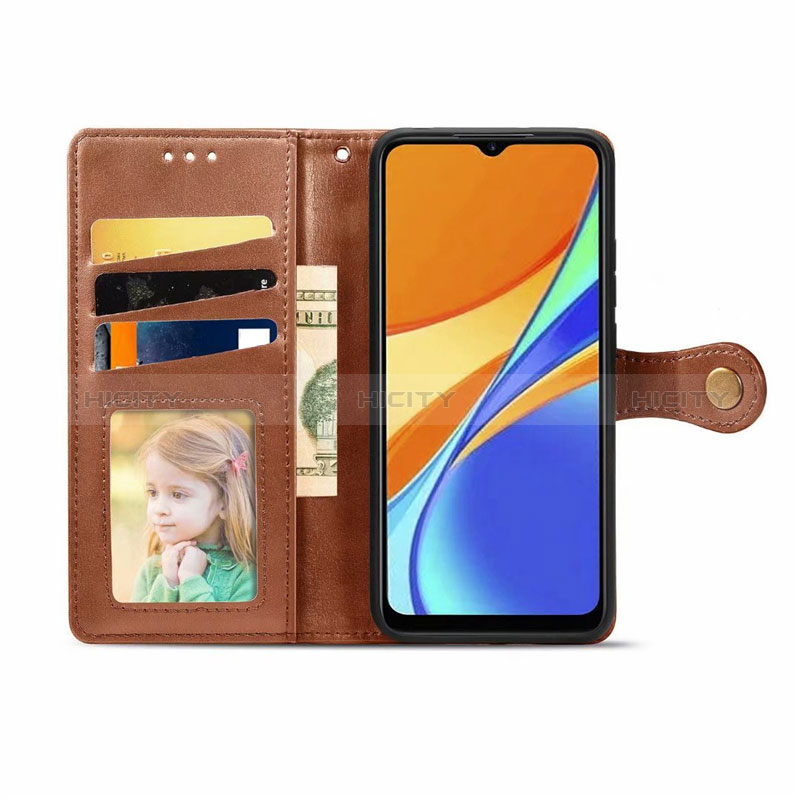 Funda de Cuero Cartera con Soporte Carcasa L06 para Xiaomi Redmi 9 Activ