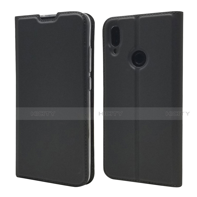 Funda de Cuero Cartera con Soporte Carcasa L06 para Xiaomi Redmi Note 7 Negro