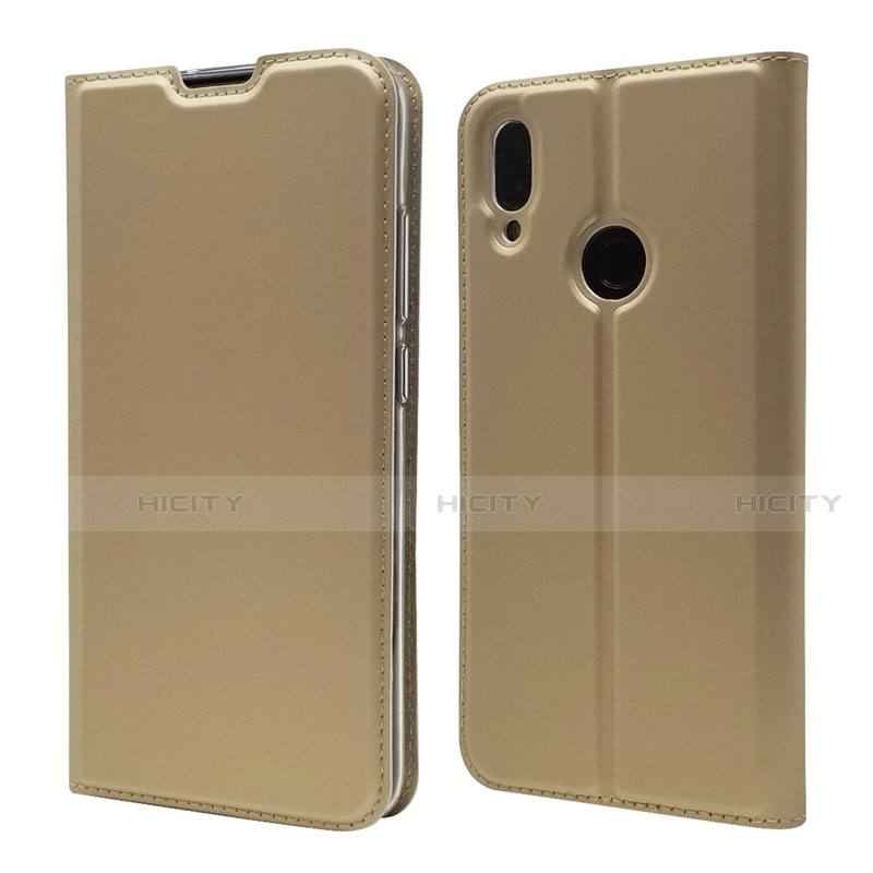 Funda de Cuero Cartera con Soporte Carcasa L06 para Xiaomi Redmi Note 7 Oro