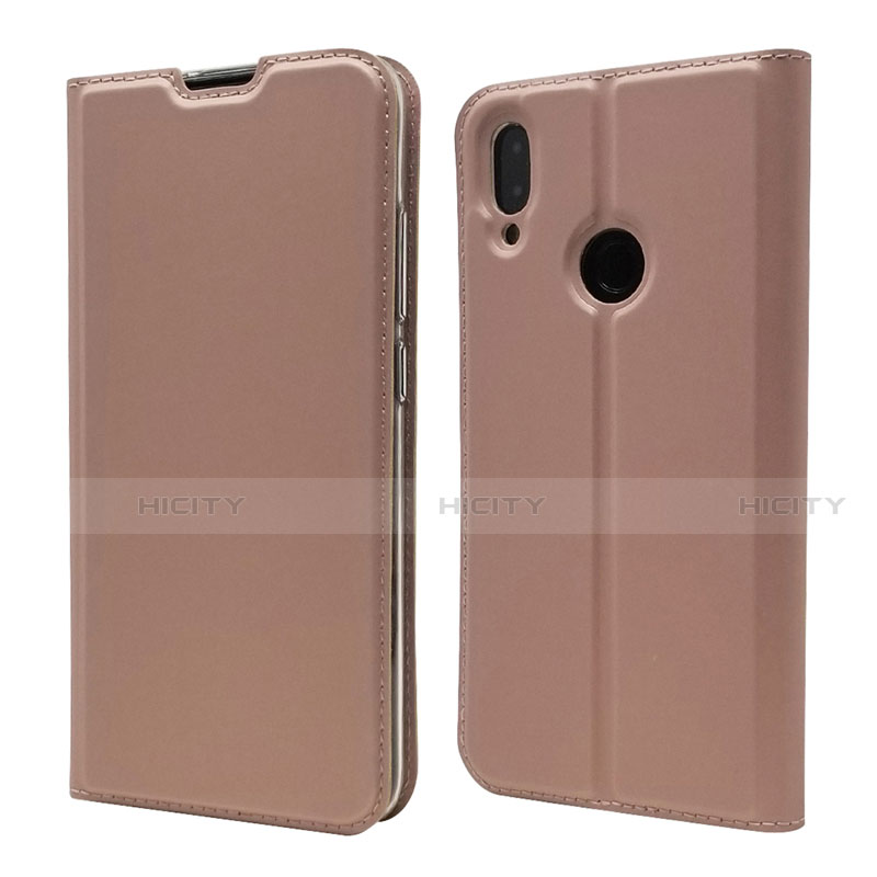 Funda de Cuero Cartera con Soporte Carcasa L06 para Xiaomi Redmi Note 7 Oro Rosa